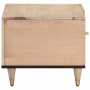 Mesa de centro de madera maciza de mango 80x50x40 cm