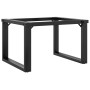 Patas de mesa de centro estructura O acero 60x50x38 cm