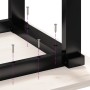 Patas de mesa de centro estructura O acero 60x50x38 cm
