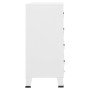 Cajoner industrial de metal blanca 78x40x93 cm