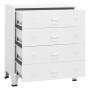 Cajoner industrial de metal blanca 78x40x93 cm
