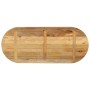 Tablero de mesa ovalado madera maciza mango rugosa 110x40x2,5cm
