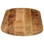 Tablero de mesa ovalado madera maciza mango rugosa 110x50x2,5cm