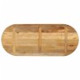 Tablero de mesa ovalado madera maciza mango rugosa 110x50x2,5cm
