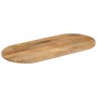 Tablero de mesa ovalado madera maciza de mango 80x40x3,8 cm