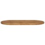 Tablero de mesa ovalado madera maciza de mango 120x50x3,8 cm