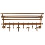 Soporte de equipaje con perchas de pared aluminio