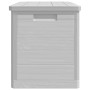 Baúl para cojines polipropileno gris 77,5x44,5x53 cm