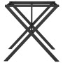 Patas de mesa de comedor estructura X acero 70x70x73 cm