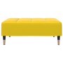 Reposapiés de terciopelo amarillo 77x55x31 cm