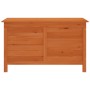 Arcón de jardín madera maciza abeto 99x49,5x58,5 cm