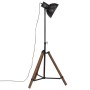 Lámpara de pie negra 25 W E27 75x75x90-150 cm