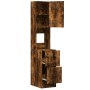 Mueble de cocina madera ingeniería roble ahumado 35x50x180 cm