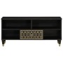 Mueble de TV madera maciza de mango 100x33x46 cm