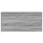 Caja de almacenaje madera ingeniería gris Sonoma 100x42x46 cm