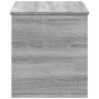 Caja de almacenaje madera ingeniería gris Sonoma 100x42x46 cm