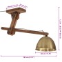 Lámpara de techo latón vintage 25 W E27 105x30x65-108 cm