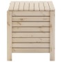 Caja de almacenaje con tapa RANA madera maciza pino 80x49x54 cm