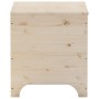 Caja de almacenaje con tapa RANA madera maciza pino 60x49x54 cm