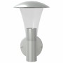 Apliques de exterior 2 unidades acero inoxidable plateado