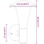 Apliques de exterior 2 unidades acero inoxidable plateado