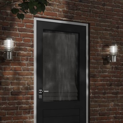 Apliques de exterior 2 unidades acero inoxidable plateado