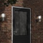 Apliques de exterior 2 unidades acero inoxidable plateado