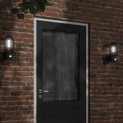 Aplique de exterior con sensor acero inoxidable negro