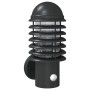 Aplique de exterior con sensor acero inoxidable negro