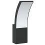 Lámparas de pared LED de exterior 2 uds aluminio fundido negro