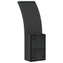 Lámparas de pared LED de exterior 2 uds aluminio fundido negro