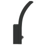 Lámparas de pared LED exterior con sensor 2 uds aluminio negro