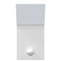 Lámparas de pared LED exterior con sensor 2 uds aluminio blanco