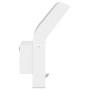 Lámparas de pared LED exterior con sensor 2 uds aluminio blanco
