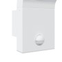 Lámparas de pared LED exterior con sensor 2 uds aluminio blanco