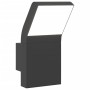 Lámpara de pared LED de exterior aluminio fundido negro
