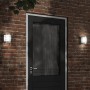 Apliques de exterior 2 unidades acero inoxidable plateado