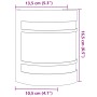 Apliques de exterior 2 unidades acero inoxidable plateado