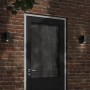 Lámparas de pared de exterior 2 uds aluminio fundido negro