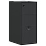 Lámparas de pared de exterior 2 uds aluminio fundido negro