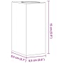 Lámparas de pared de exterior 2 uds aluminio fundido negro
