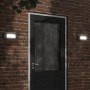 Apliques de exterior 2 unidades acero inoxidable negro