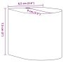 Lámpara de pared de exterior aluminio fundido negro