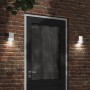 Aplique de exterior de acero inoxidable plateado