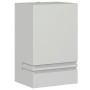 Aplique de exterior de acero inoxidable plateado