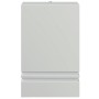 Aplique de exterior de acero inoxidable plateado