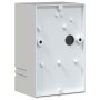 Aplique de exterior de acero inoxidable plateado