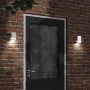 Aplique de exterior de acero inoxidable plateado