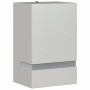 Aplique de exterior de acero inoxidable plateado
