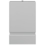 Aplique de exterior de acero inoxidable plateado